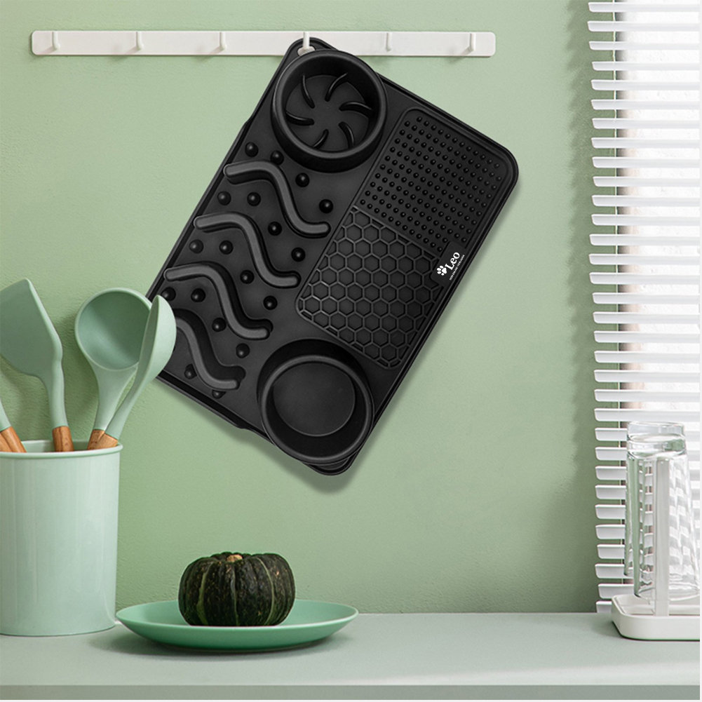 Silikon-Schleckmatte & Futterpuzzle für Hunde und Katzen