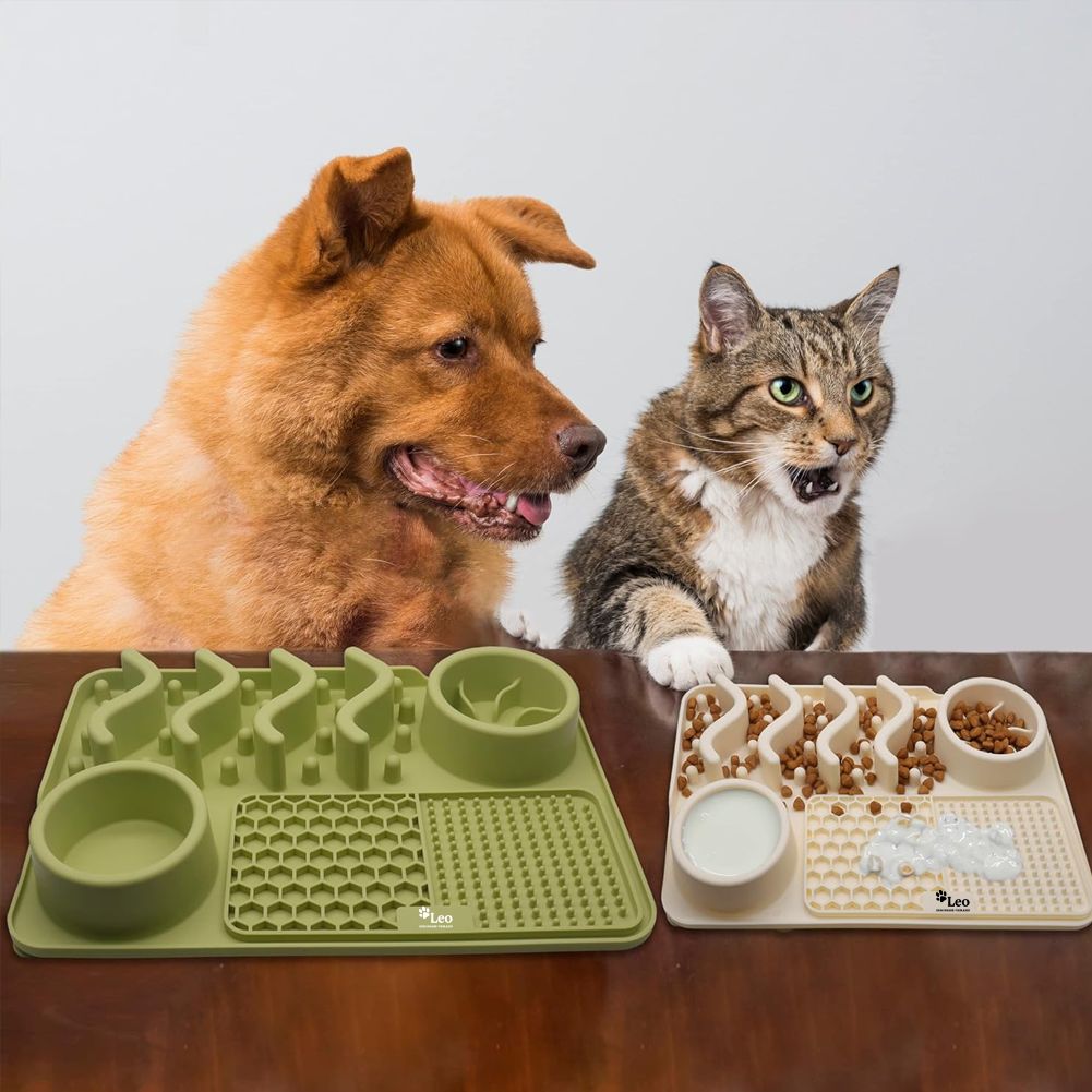 Silikon-Schleckmatte & Futterpuzzle für Hunde und Katzen