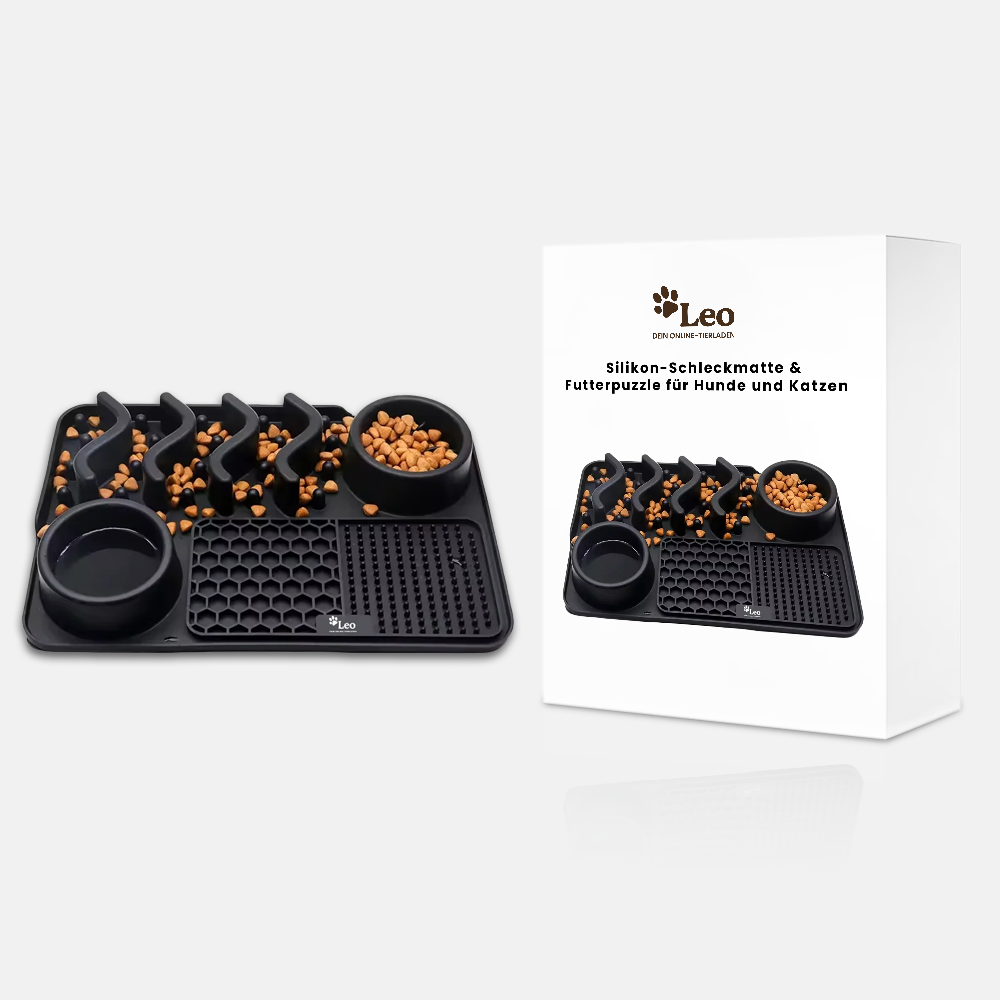 Silikon-Schleckmatte & Futterpuzzle für Hunde und Katzen